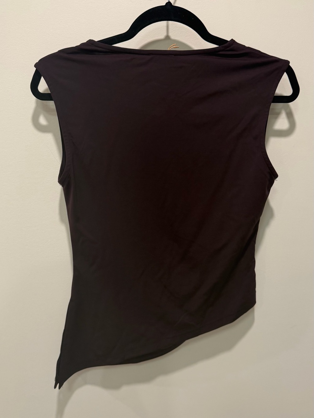 OGL Sleeveless Draped Women’s Top - Plum Size M (fits like a Small) - Picture 2 of 6